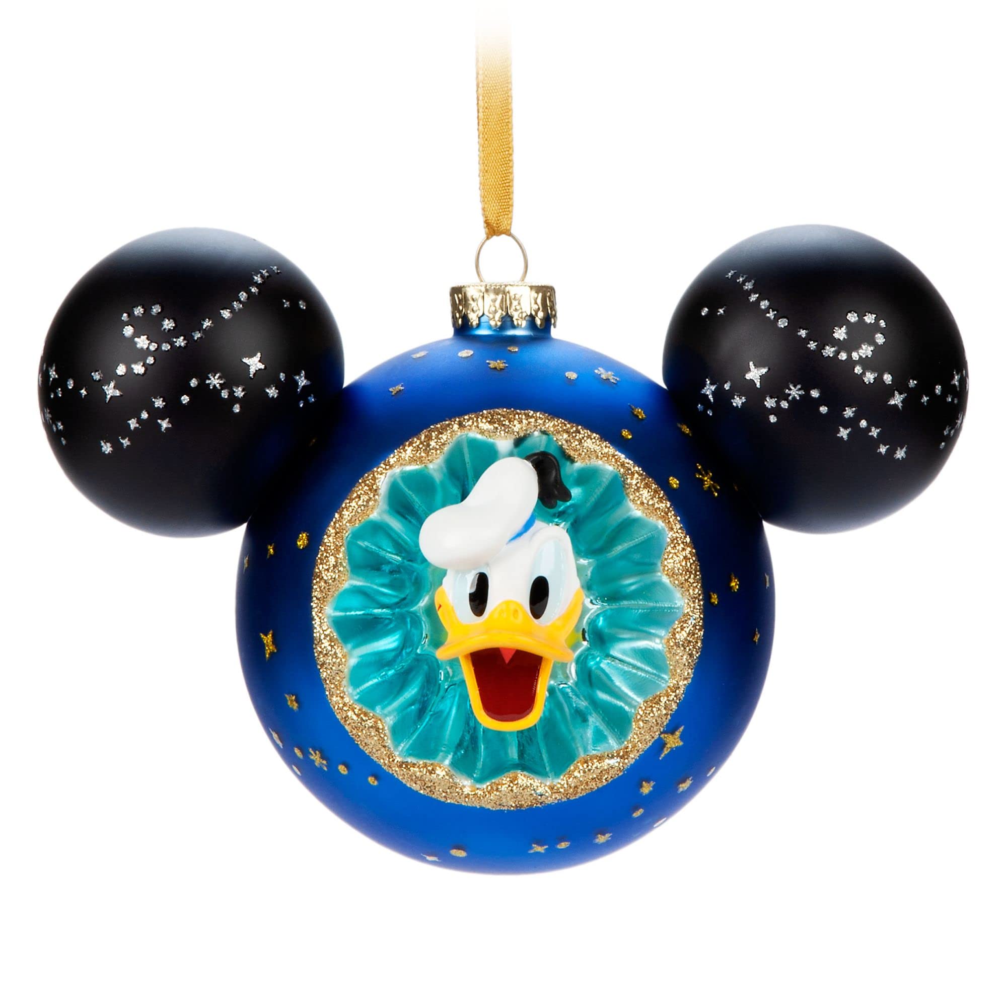 Disney Store Official Donald Duck Festive Hanging Ornament, 15cm/6”, Keepsake Tree Decoration, Sculpted with Painted Details Features Intricate Character Artwork