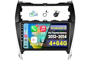 JERQRY [4+64G] Car Radio Stereo for Toyota Camry 2012 2013 2014: Upgrade 10" 1280 * 800 HD Touch Screen Replacement 5GWIFI Bluetooth5.4 FM 32EQ Carplay Andriod Auto Backup Camera GPS