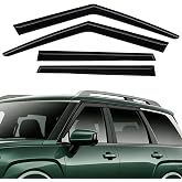 Rain Guard Fit for Hyundai Palisade 2026 Tape-on Side Window Deflector 4PCS | Durable Side Window Wind Deflectors &amp; Visors Compatible with 2026 Hyundai Palisade Out Channel Vent Rain Guards Black