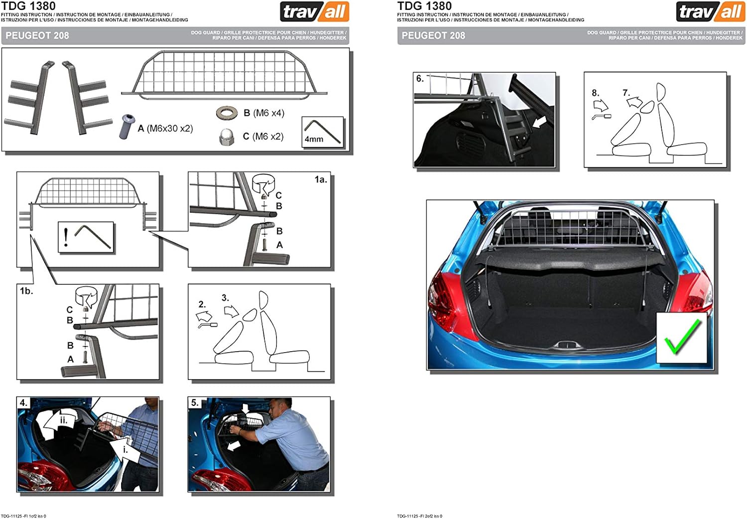 peugeot 308 dog guard