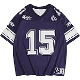 SOLY HUX Men's Graphic Jersey T-Shirts V Neck Racing Print Casual Tees Streetwear Summer Top Tshirt