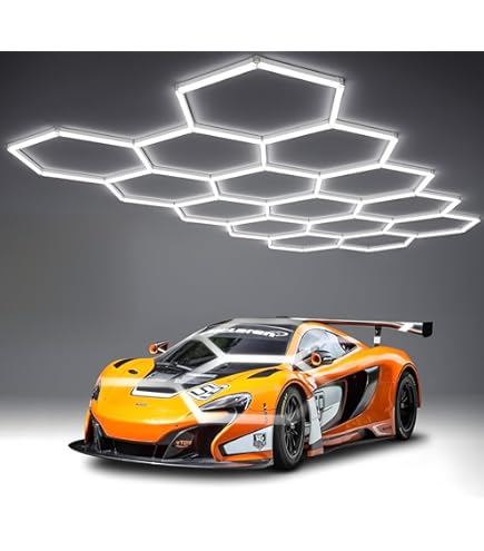 ZTANHOUSE 58Lights LED Hexagon Honeycomb Lights,14-Hex Honeycomb