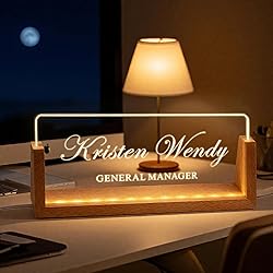 Ships Next Day, Custom Name Plate for Desk