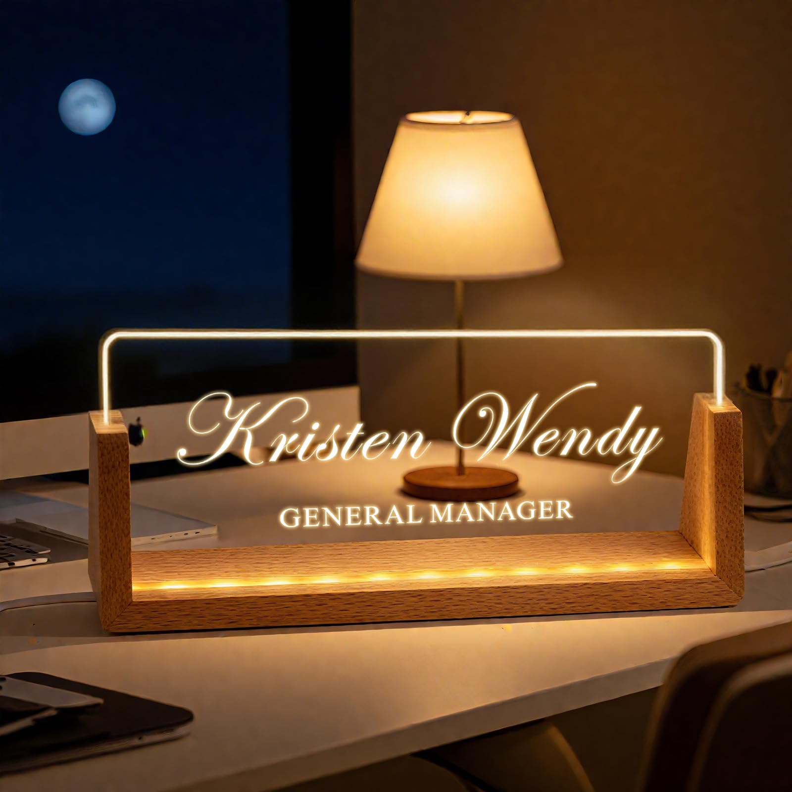 Ships Next Day, Custom Name Plate for Desk