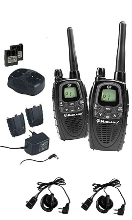 Nr.1 Midland Funkgeräte Kofferset G7 XTR 2 x Akkus 2 x MA 24L