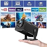 [180°Adjustable Stand] Smart Mini Projector with