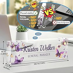 Custom Office Name Plate for Desk - Desk Name Plate