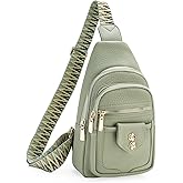 GAEKEAO Sling Bag Crossbody Bags for Women Vegan Leather Fanny Pack Chest Travel Anti Theft Purse Shoulder Bag handbags Gifts