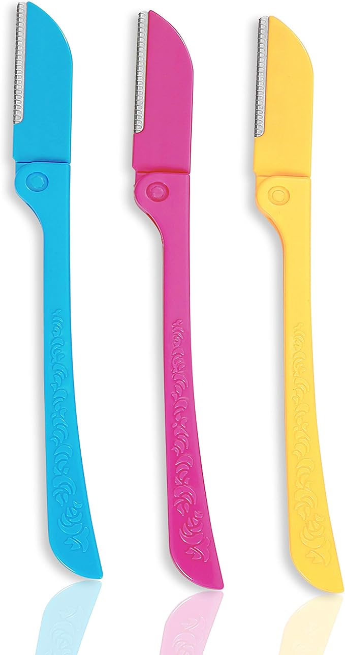 3Pcs Multipurpose Disposable Ladies Razor Blades & Dermaplaning Tool