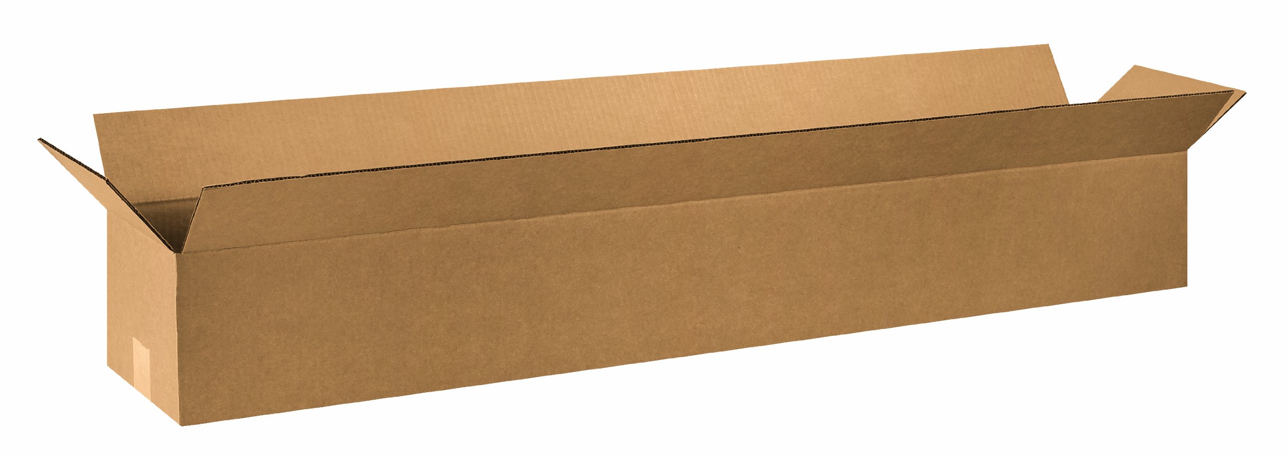 Aviditi 4866 Long Corrugated Cardboard Box 48" L x 6" W x 6" H, Kraft, for Shipping, Packing and Moving 