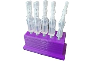 Eye Drop Vials Holder & Storage for Single-use Disposable Eye Drops, Holds 5 Single-Use Disposable vials per Holder - Znet3D (Purple)