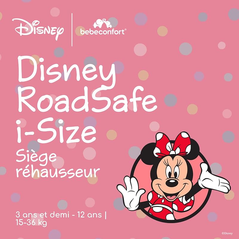 Disney RoadSafe i-Size Siège Auto, 100–150 cm, Authentic Minnie