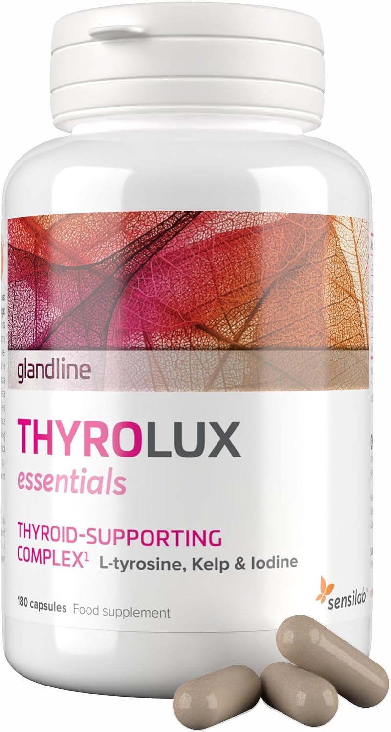 Sensilab ThyroLux Thyroid Support 180 Capsules Plant Based Iodine Selenium