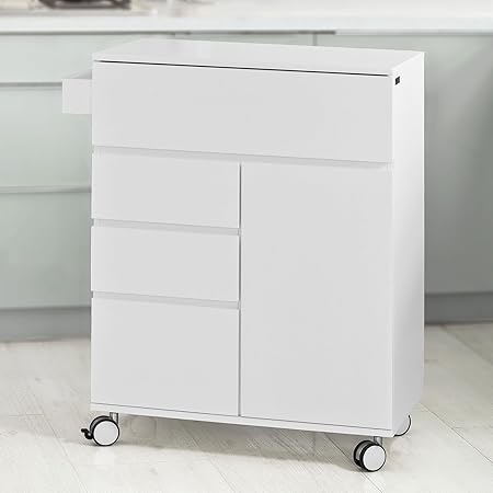 SoBuy Carrito de Servir, Carrito de Cocina, Carrito, Mueble Auxiliar