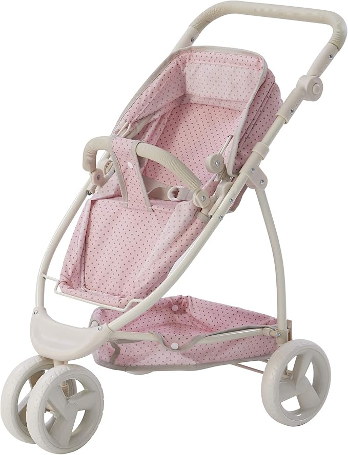 olivia's little world polka dots princess baby doll crib