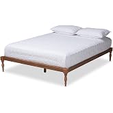 Baxton Studio Bed Frame, King, Brown