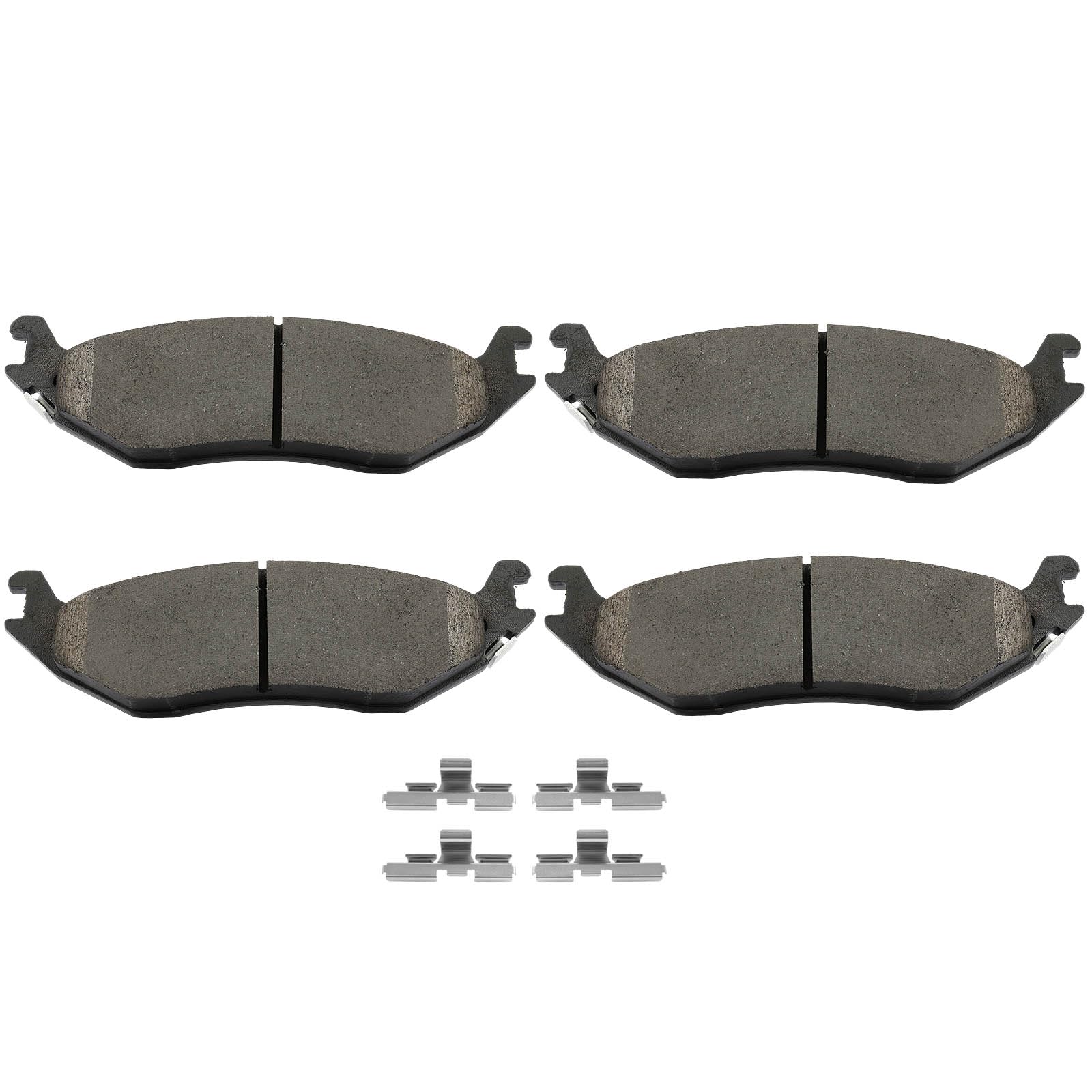 SCITOO D898 Rear Ceramic Brake Pads Sets w/Hardware Replacement For Dodge For Durango 2004-2006,For Dodge For Ram 1500 2002-2006 Image