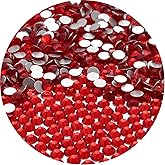 NCB Nancybeads 1500pcs Flatback Round Glass Nail Art Rhinestones Crystal for DIY Making Accessories Shoes, Clothes, Face Art,