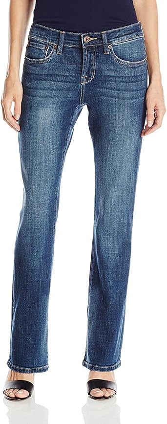 riders mid rise bootcut jeans