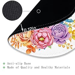 Gctriki Round Mouse Pad, Cute Butterfly Flower