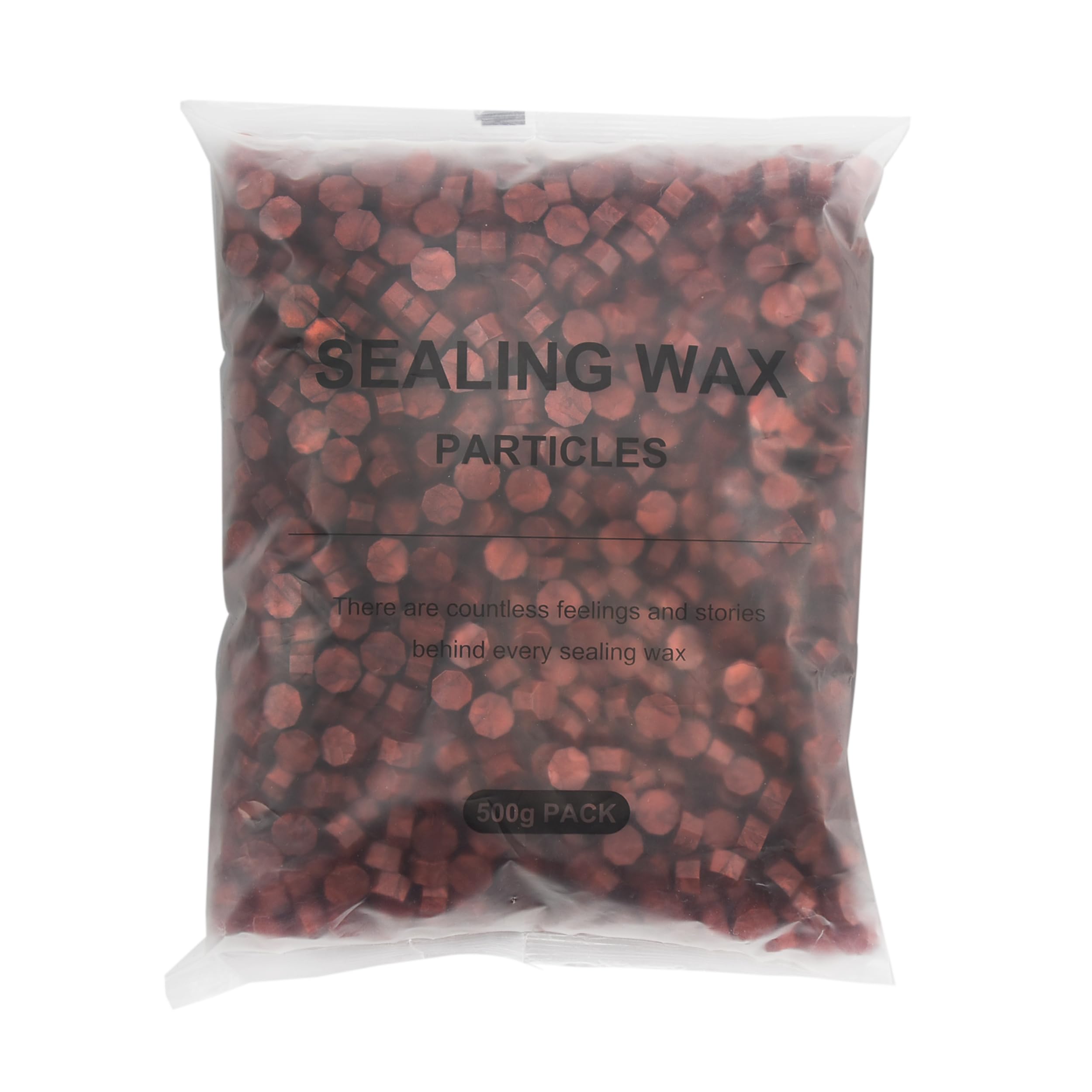 Mceal Sealing Wax Beads,Octagon Shape Wax Seal 500Grams Pack (Sparkle Wine Red)