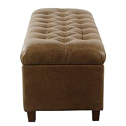 HomePop Home Decor | Button Tufted Storage Bench