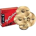 Sabian AAX Promotional Cymbal Set Thin Crash, Natural, (14" Hats, 16" Crash, 21" Ride, & Free 18" Crash) (25005XCPB)
