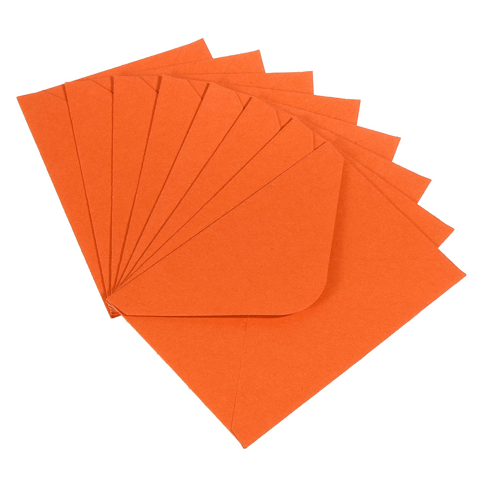 PATIKIL Mini Envelopes, 50 Pack Mini Gift Card Business Card Envelope for Greeting Weddings, Orange — image 1