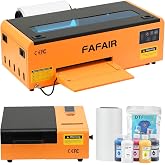 FAFAIR A4 L805 DTF Printer with Oven, DTF Printer with Anti-Clogging &amp; Auto-Cleaning Technology, Easy to Maintain Direct to Film Transfer Machine Printing for Home Studio &amp; Small Business, Orange