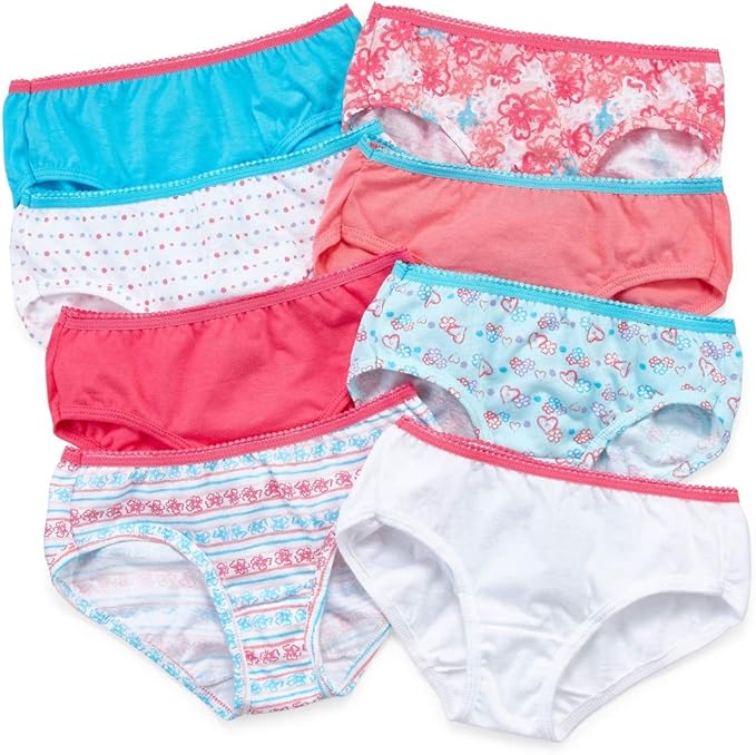 Hanes Girls Ultimate Cotton Hipsters 8Pack Amazon.ca Clothing