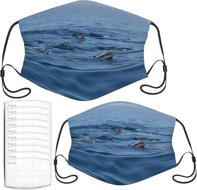 Face Mask Dolphins Comfortable Masks Set with 10 Filters at Amazon Men