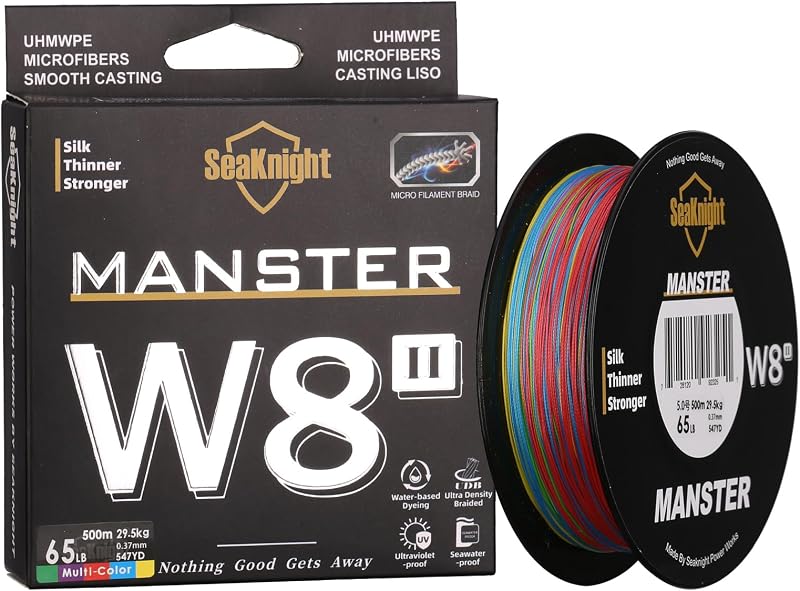 SeaKnight W8 II S9 Braided Fishing Line 0.6-8.0 # 328-547Yds