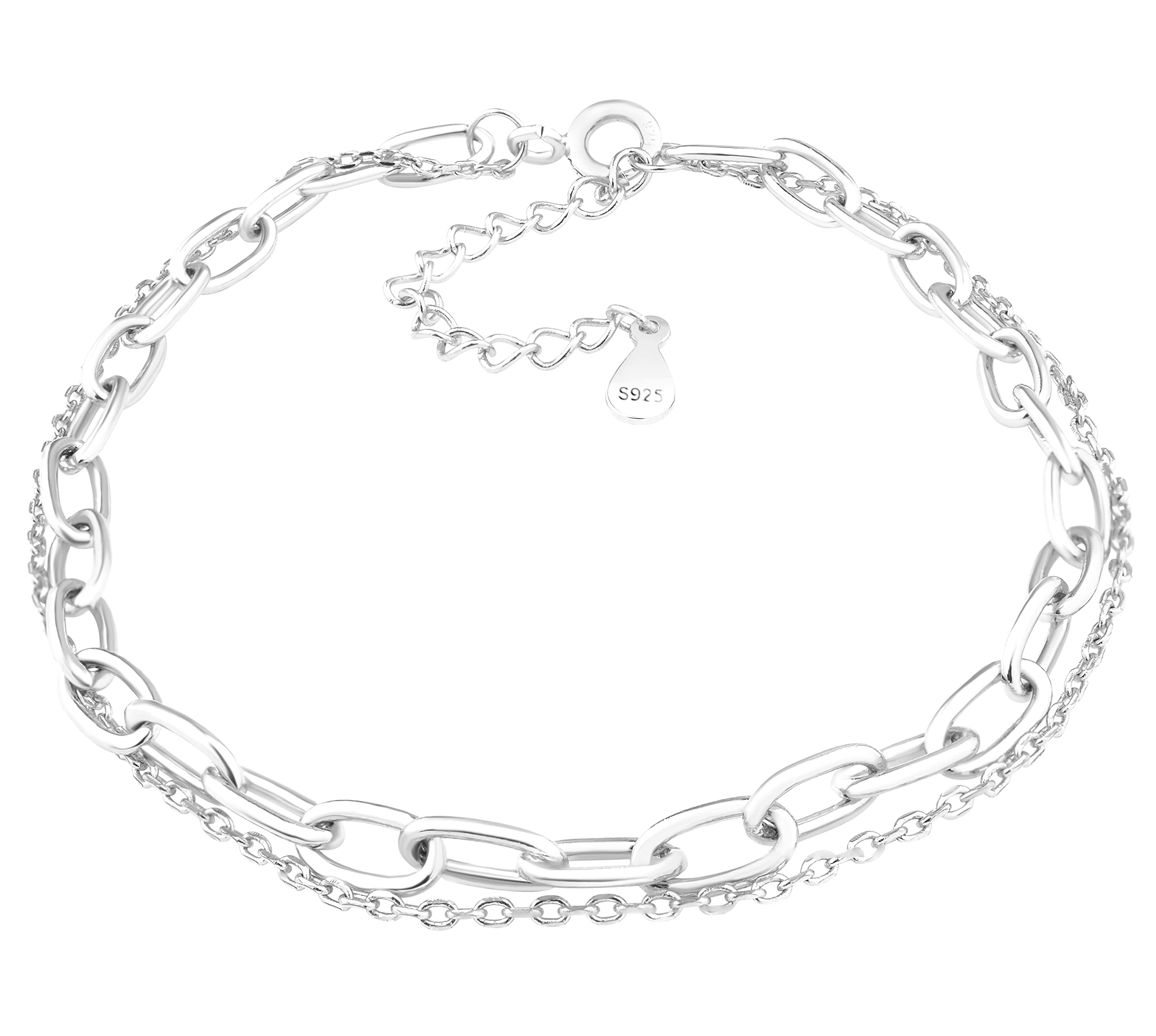 SOFIA MILANI - Women's Bracelet 925 Silver - Layer Chain - B0272