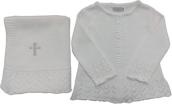 baby ivory christening cardigan