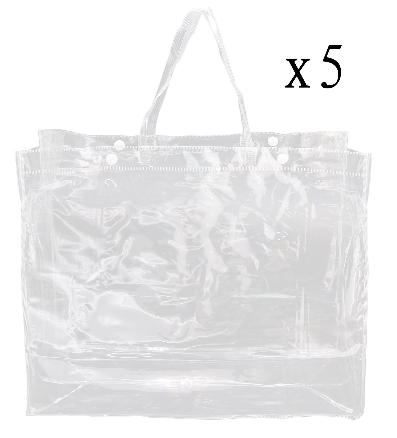 off white clear tote bag