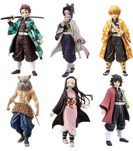 Amazon.com: MLDVQJV 6Pcs Demon Anime Figures Set, Slayer