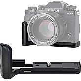 JJC HG-XT3 X-T3 Hand Grip, Arca Swiss Type Quick Release QR, Anti Slip Metal Holder Hand Grip Bracket, Aluminum Aloy, Compatible with Fuji XT3 XT2