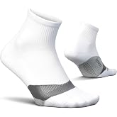 Feetures Elite Light Cushion Quarter Sock | Quarter Sport Socks with Targeted Compression, Light Cushion and Anatomical Fit for Running and Gym and All-Day Comfort