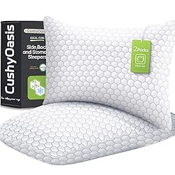 CushyOasis Shredded Memory Foam Pillow for