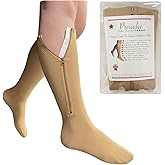 Presadee Original Closed Toe 20-30 mmHg Zipper Compression Calf Leg Socks