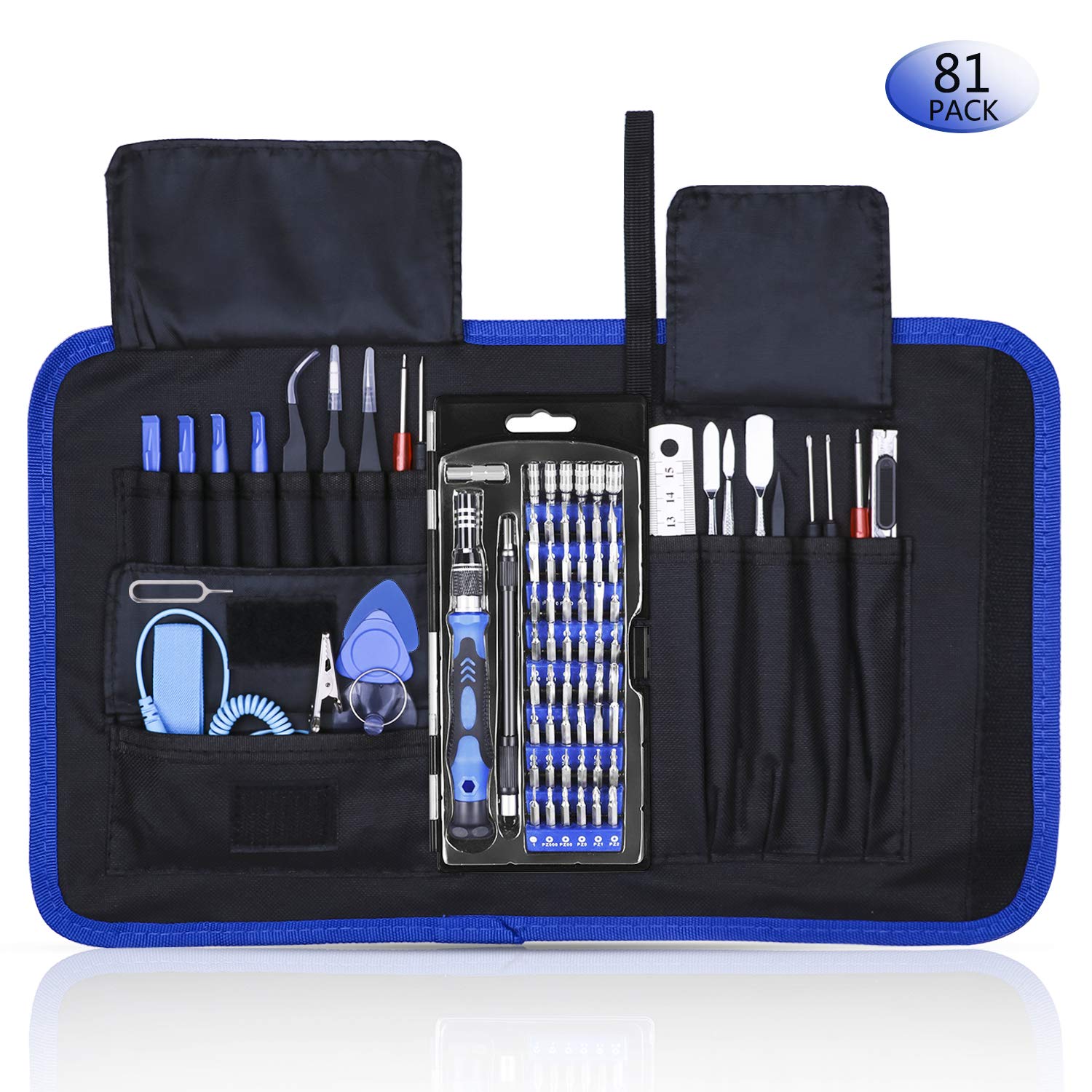 81 Professional Electronics Repair Tool Kit Screwdriver Set,