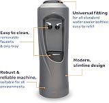 Hydrate Direct Core Water Cooler Package 1 Grey Silver 15L Bottles view 5
