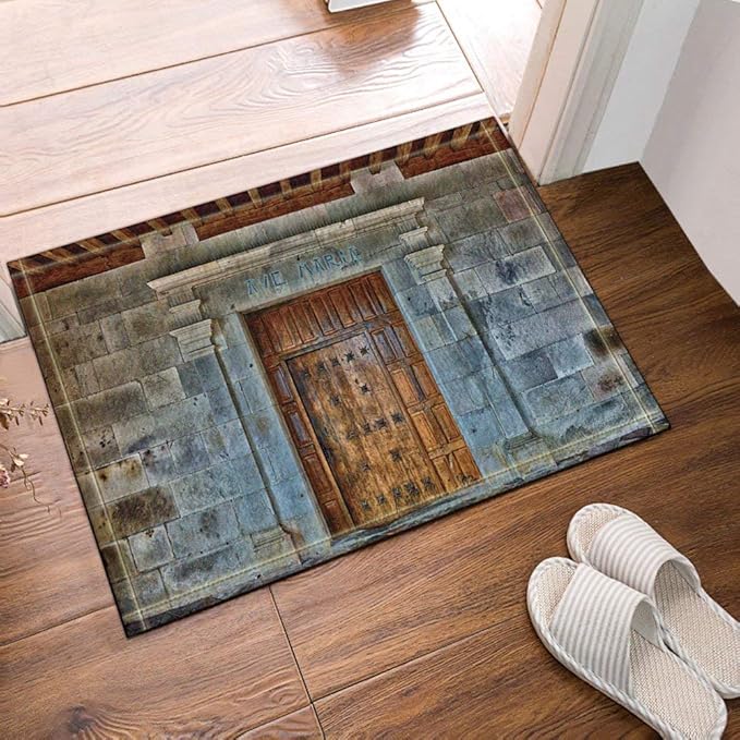 JoneAJ Alfombras de baño de Pared Vintage Alfombras Antideslizantes