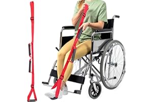 Gjinxi 66 Inch Long Leg Lifter, Leg Lifter for After Knee Surgery Adjustable Leg Lifters Strap for After Hip Replacement Surgery Recovery Kit Foot Lifter Getting Legs in and Out of Bed, Car