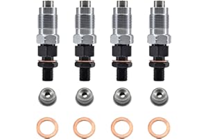 BUYMACHINERYPARTS 16454-53905 Fuel Injectors 4 PCS Compatible for Kubota Engines D1703 V2203 V2003
