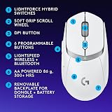 Logitech G309 Wireless Gaming Mouse White HERO 25K 86g 6 Buttons view 8