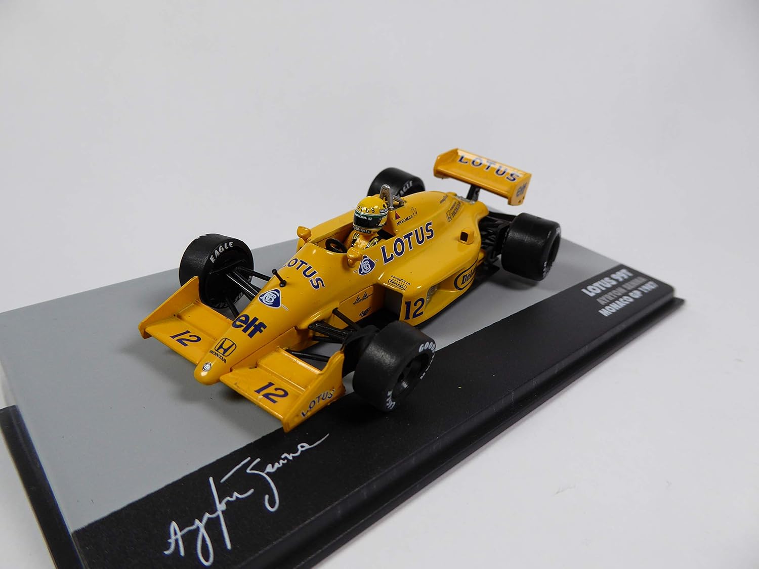 OPO 10 - Ayrton Senna Lotus 99T # 12 - Winner Monaco GP Formule 1-1987 1:43 Altaya (708), Yellow - Image 5