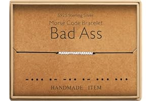 KGBNCIE Inspirational Gifts for Women, Morse Code Funny Gifts Bracelets for Women, Morse Code Bracelets Friend Gifts