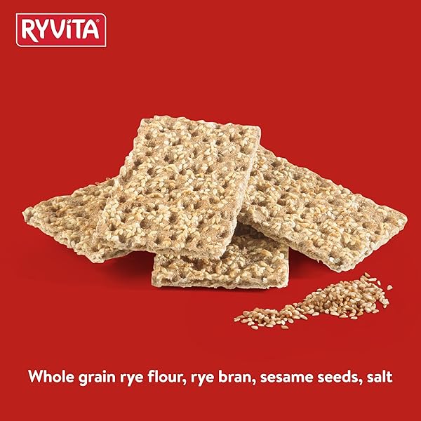 RYVITA SESAME RYE CRISPBREAD, 125 GR
