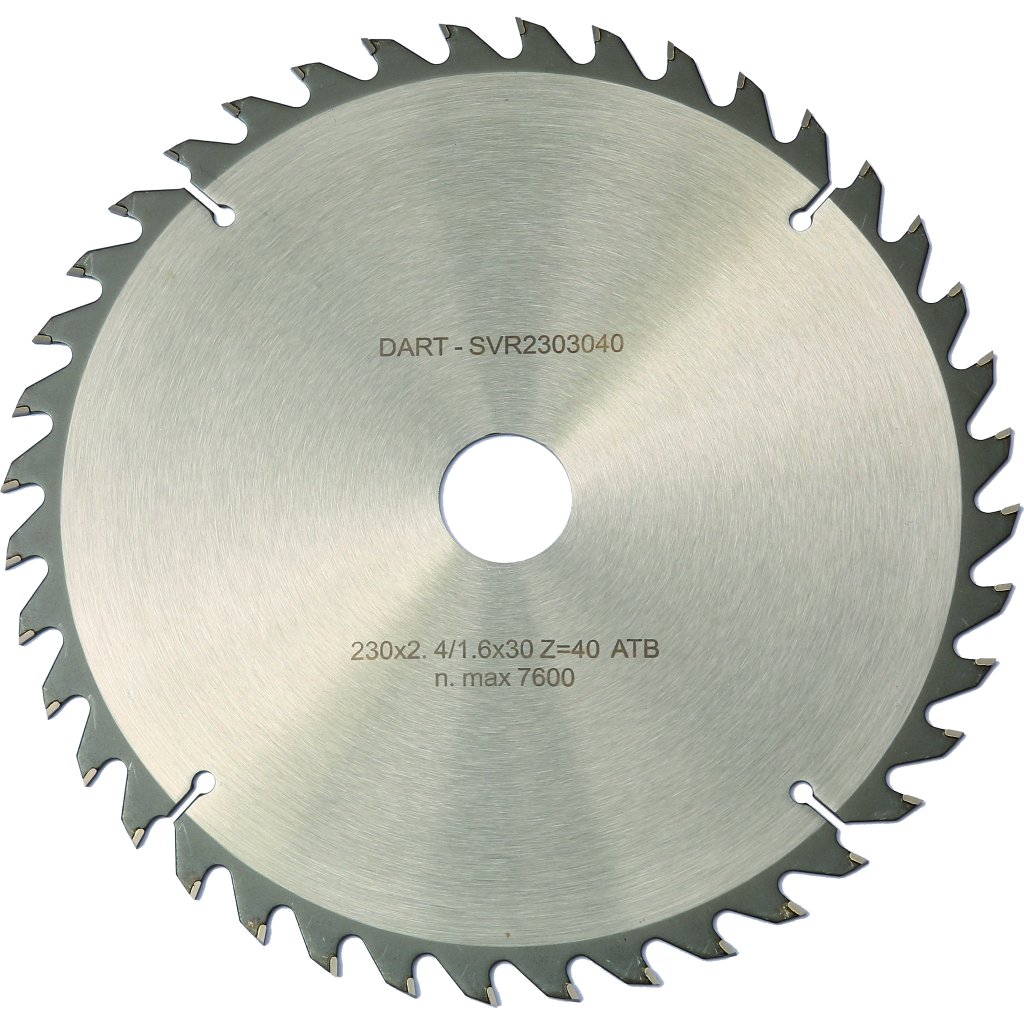 DART Silver Wood Saw Blade 250Dmm x 30B x 40Z